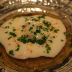 虎白 - 先付：白子寄せ 焼茄子2