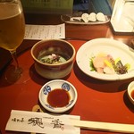 味すゞ亭 穏香 - グラスビールは会員サービスです