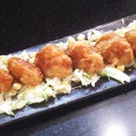 手打ちそば八轟 - 小海老フライとコールスロー