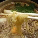 麺創 なな家 - 圧倒的な旨汁のすき焼そば