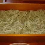 手打ち蕎麦　さとみ - [料理] 変わり更科 (大葉切り) 