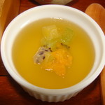 手打ち蕎麦　さとみ - [料理] デザート 季節のフルーツゼリー