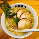 ラーメン ABE's - 背脂煮干し(背脂増し・チャーシュー増し)