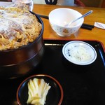 茶そば 扇家 - カツ丼セット1150円