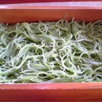 手打ち蕎麦　さとみ - [料理] 3月更科『茶そば 抹茶切り』