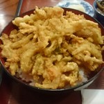 割烹 乃ざわ - かきあげは玉ねぎ・ニンジン・大葉・桜えびなどを使用