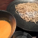 かはほり - 猩々蕎麦/十割蕎麦を京人参のペーストつゆで