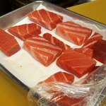 すし処 かね田 - 本鮪各部位　無理言って写真取らせてもらいました^^;