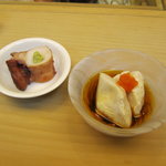 すし処 かね田 - 蛸の桜煮と蛸の白子