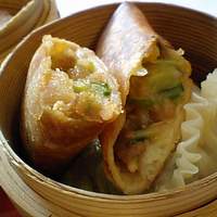中国料理 彩雲 ホテルモントレ仙台 - 春巻きとフカヒレ蒸し餃子