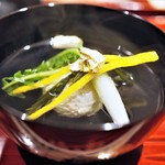 銀座 しのはら - 蟹真丈　神馬草