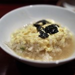 銀座 しのはら - 熊のスープを使った掻き玉雑炊