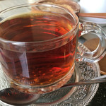 なたね - 紅茶。透明スケスケカップが可愛い