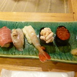 いろり庵 - 握り５貫