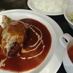 カフェ レストラン 漫画人館 - チーズハンバーグ