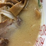 ラーメン さくらっ娘 - 201701 さくらっ娘 ★桜セット（味噌ラーメン  850円）★味噌ラーメンのスープ