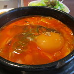 炭火焼肉・韓国料理 ハンアリ - スンドゥブチゲアップ