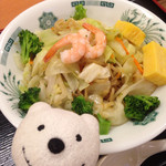 日高屋 - パスタ風ヘルシーオリーブ麺 Healthy Olive Ramen Italian Pasta Style at Hidakaya, JR Shin-Sugita！♪☆(*^o^*)