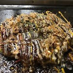 ハゲ天  - ミックスお好み焼きの出来上がり♡