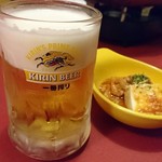 ひとり鍋ダイニングチェルシー - ビールと本日の一品