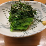 季節魚料理 梓 - 菜の花の辛子和え(４４０円）
