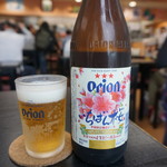空港食堂 - オリオンビール瓶(490円)
