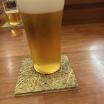 佳肴岡もと - まずは生ビールから♫