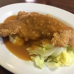 肉のますゐ - Jan2017ポテサラに茹でキャベツ