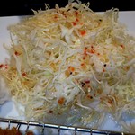 銀座ぎゅう道 - 50日熟成牛カツ膳の千切りキャベツ