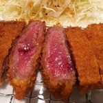 銀座ぎゅう道 - 50日熟成牛カツ膳100グラム