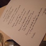 アンティーカ・トラットリーア・ノスタルジーカ - 【2010.12】_懐かしい手書きのメニュー