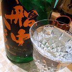 ちゃ味鶏 - 最初のお酒は、船中八策（90ml)にしました。 端麗大辛口の純米酒です。