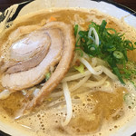 麺匠 あらき - 野菜盛り広島呉ますやみそ麺  810円(2017.1.29)