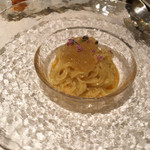 海鮮名菜　香宮 - 締めの麺北海ウニの合えそば