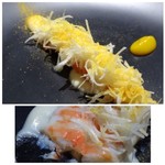 TTOAHISU - ＊立派な大きさですこと。車海老は甘みを感じ美味しい。 「根セロリのピューレ」と「みかんのソース」が添えられ、どちらもいいお味。