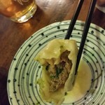 イーマサラ - マトンモモ、断面。