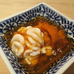 くろぎ - 白子と雲丹、柚子をたっぷり絞った鯛の煮こごり2