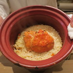 くろぎ - 蟹の土鍋ご飯1