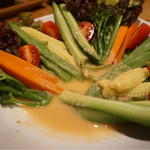 糸満漁民食堂 - 名前忘れσ(^_^;) スティック野菜
                                野菜シャキッシャキで甘〜い♪