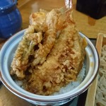 そば処 いげた - 天丼。さつまいもがチョッと硬かったが無難な味わいです！