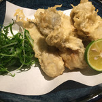 横濱蕎麦 傳介 - 牡蠣の天ぷら♪