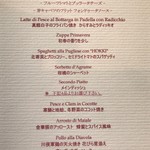 Shin Harada - メニューです。