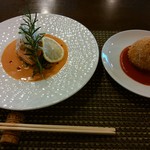 Hanamura - 「野菜畑ランチ」サーモンのパイ包み＆ライスコロッケ