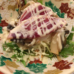 たきや - 箸休めは鴨ハムのサラダ