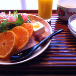 海舟 - 朝食も 海を眺めながらの…