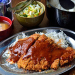 Large pork cutlet set meal