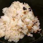 とろ麦 - 雑穀米。
            美味し。