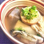 Morinaga - （コースおでん）大根、卵、こんにゃく、小芋、牡蠣、湯葉