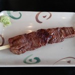 上杉城史苑 - 米沢牛串焼き