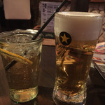 マナテーブル - 生ビールとジンジャーエール